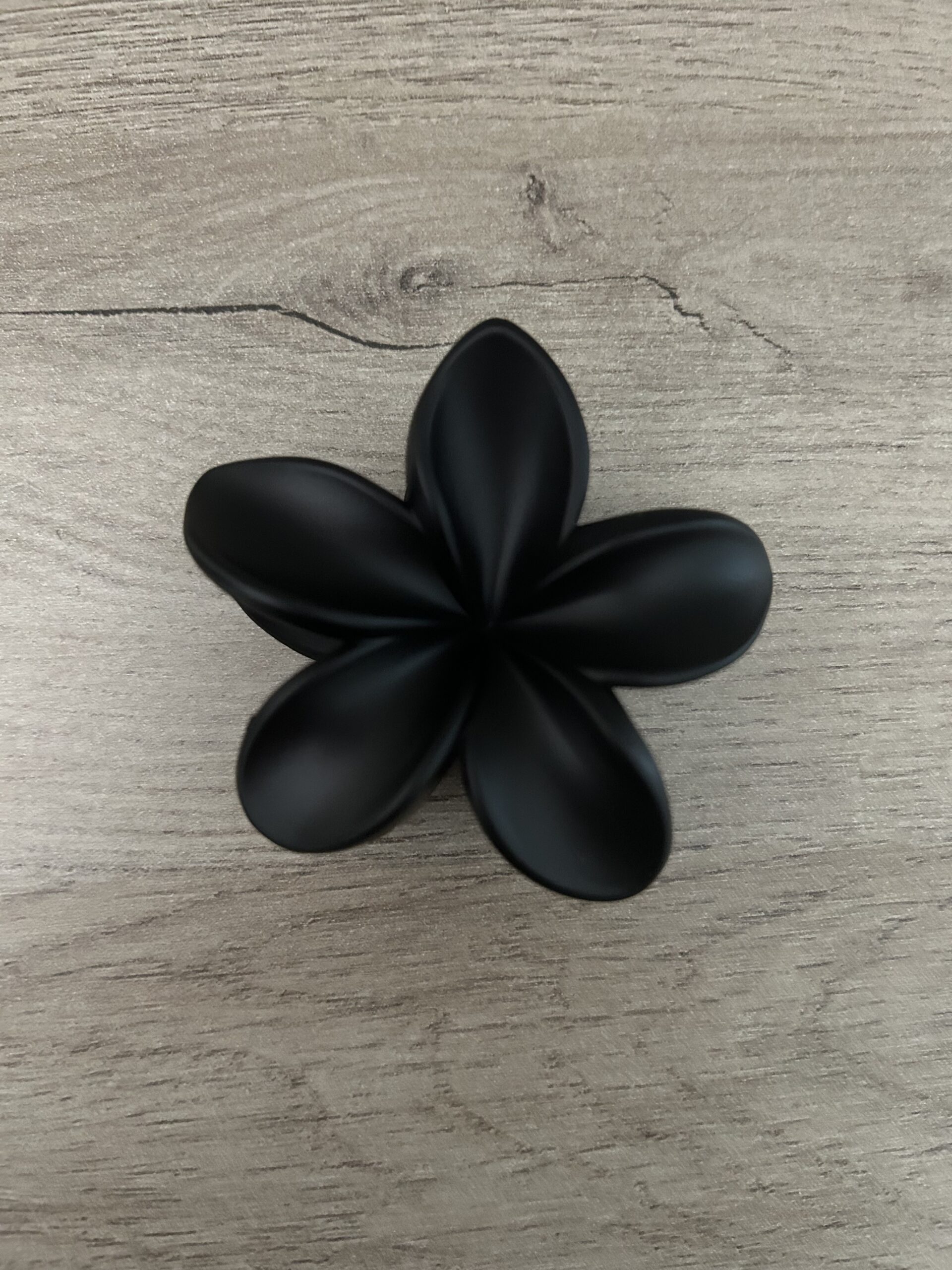 Pince à cheveux fleur — coloris noir