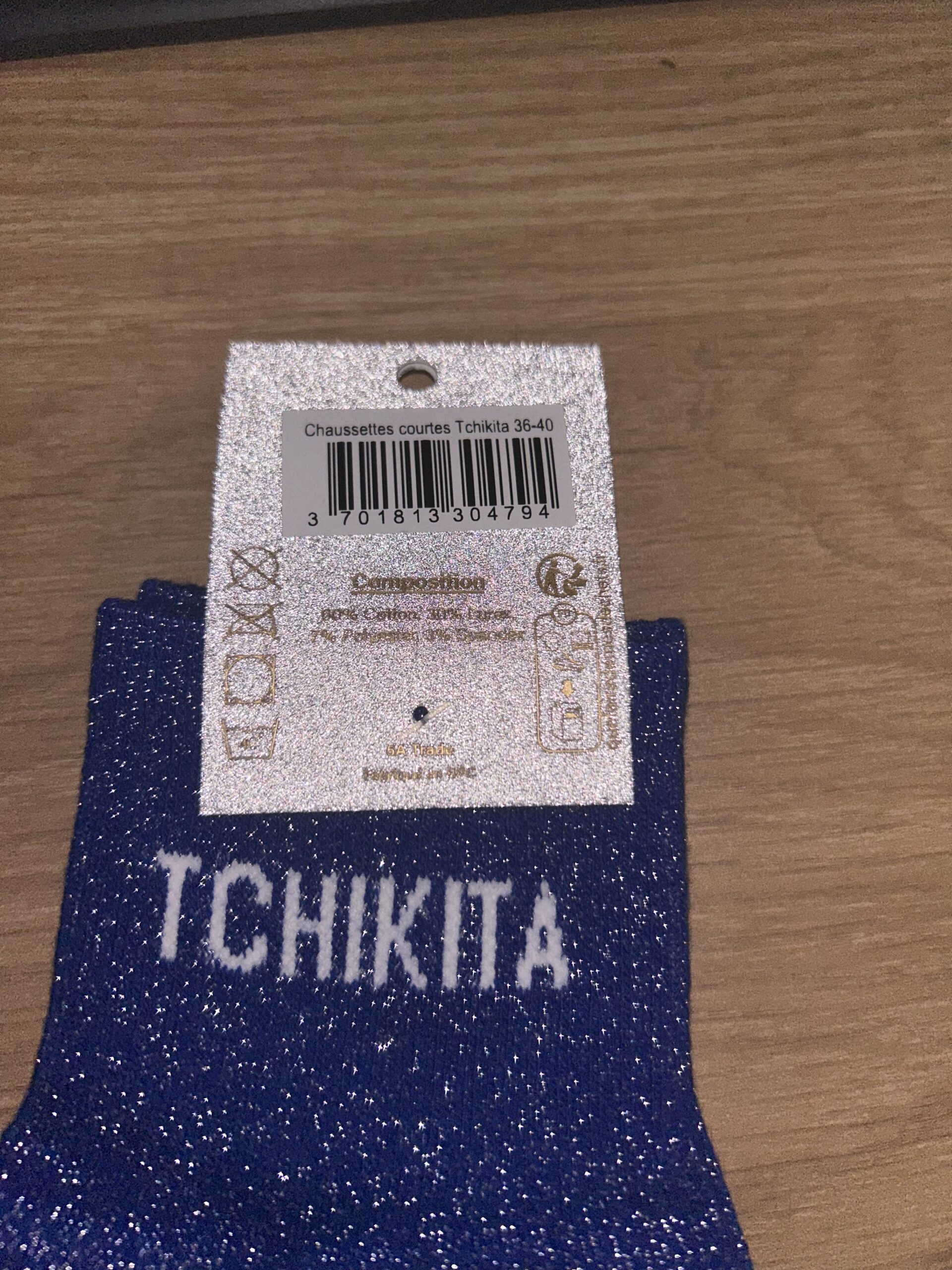 Chaussette à paillette "tchikita" – Image 3