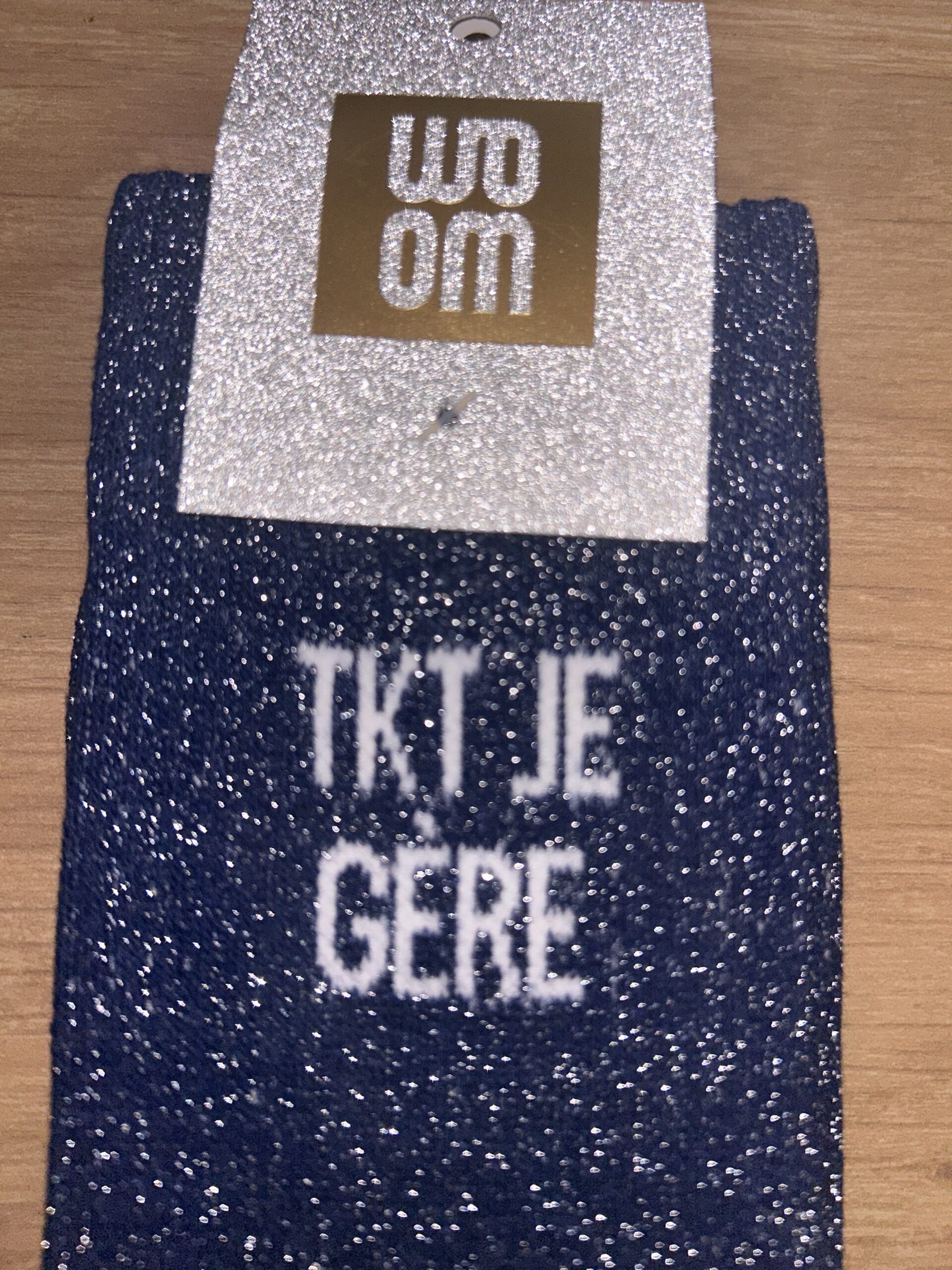 Chaussette à paillette "tkt je gère" – Image 2