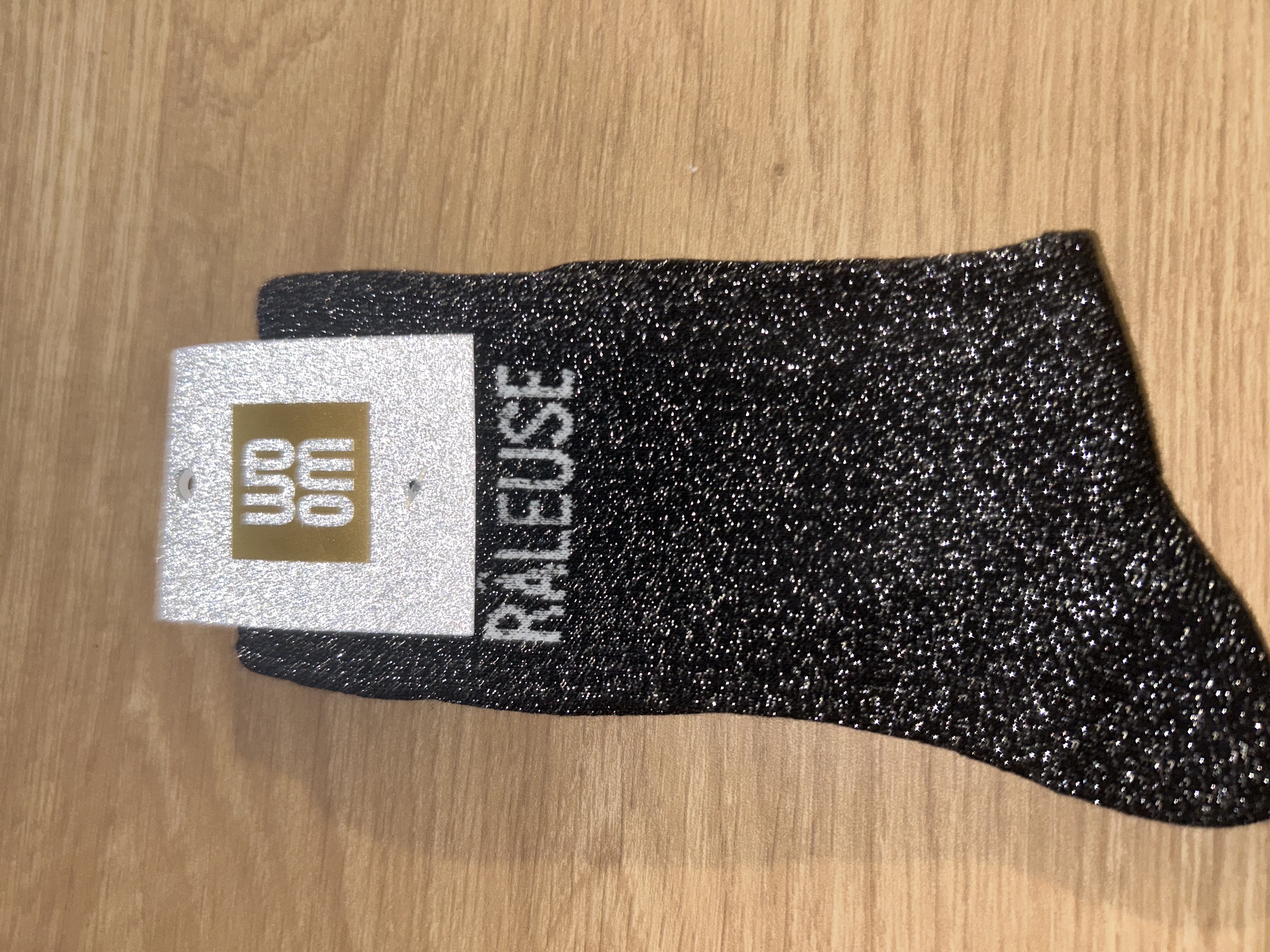 Chaussette à paillette "raleuse"