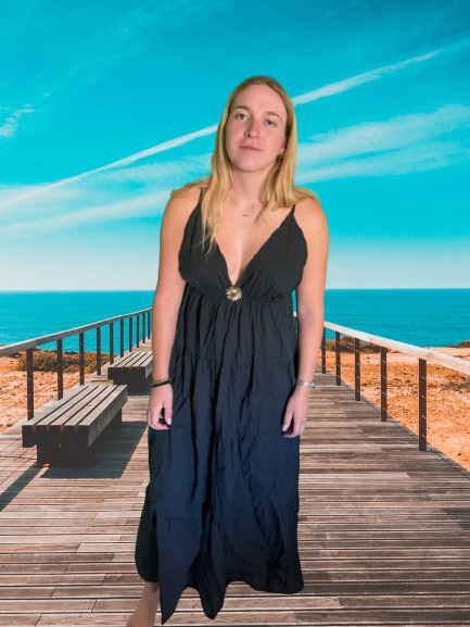 Robe longue d'été — noire