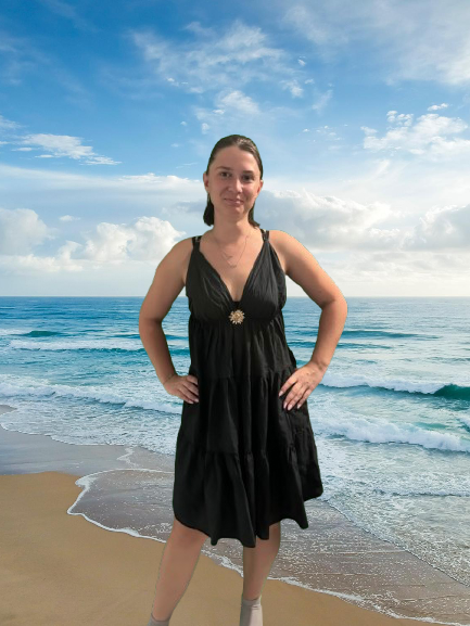 Robe d'été — noire courte 