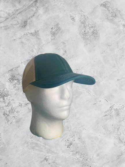 Casquette vert foncé — devant coton et filet arrière