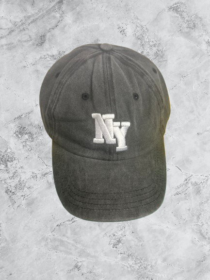 Casquette « NY » gris délavé