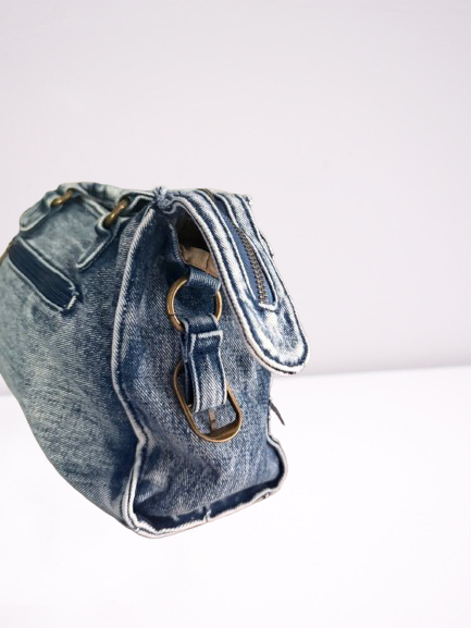Sac à main en jean claire – Image 3