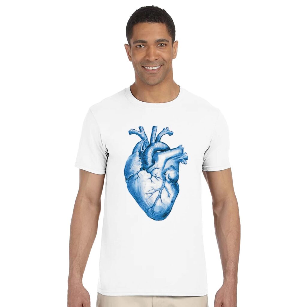 T-shirt blanc « Le cœur a ses raisons »